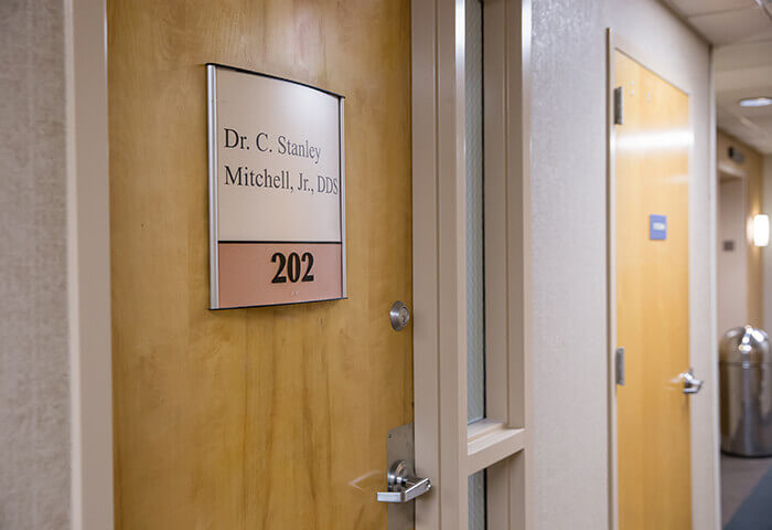 Dr. Mitchell's office door